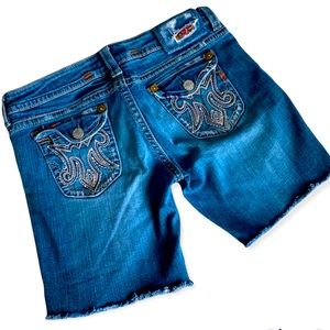 MEK denim shorts